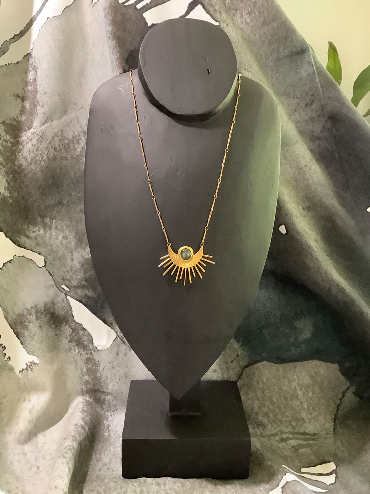 large sun necklace