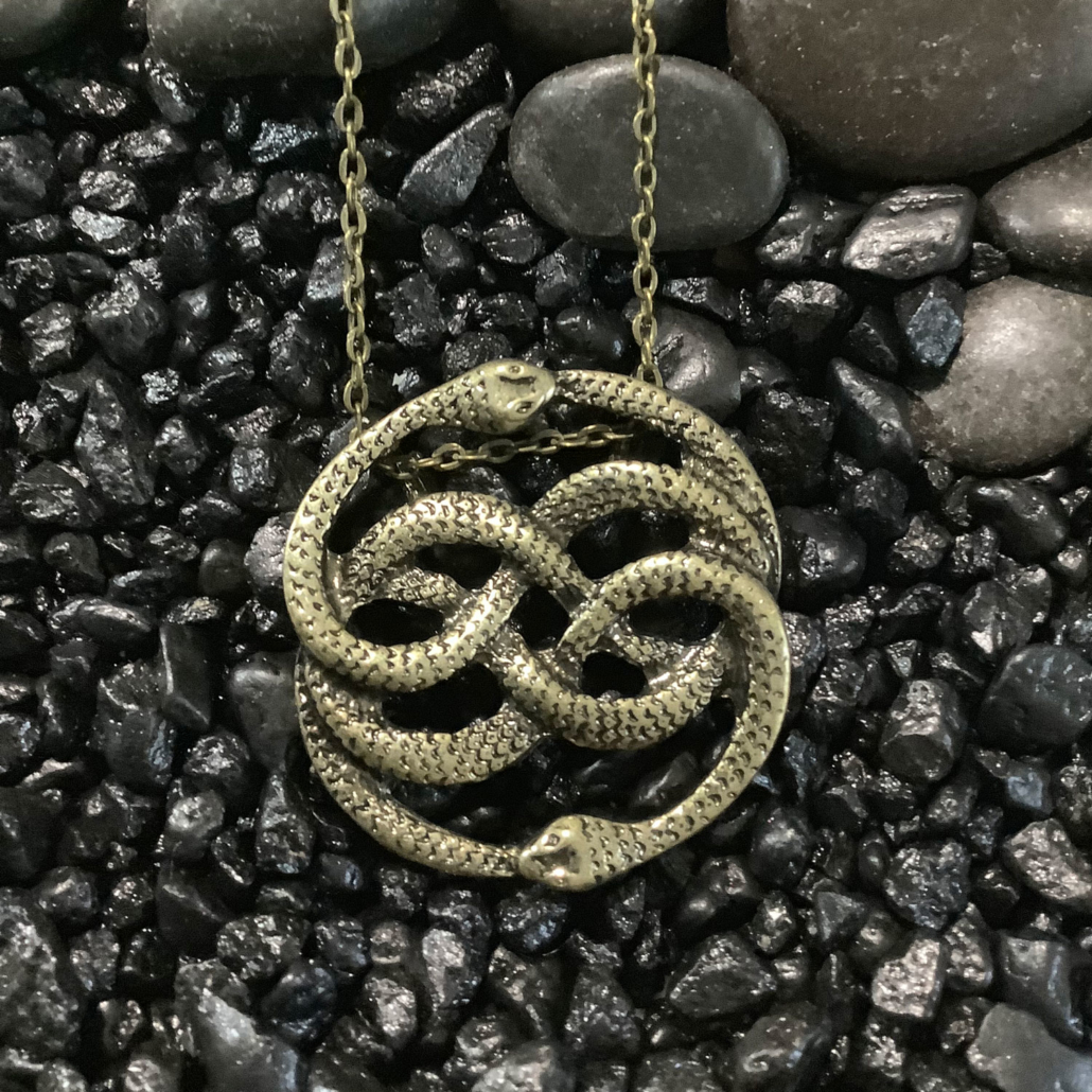 AURYN Necklace Neverending Story Atreyu Infinity Snake Movie Gold Silver  Pendant | eBay